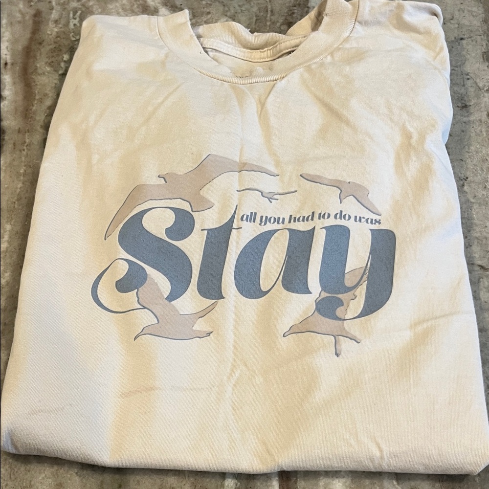 Taylor Swift Beige 1989 Graphic Top